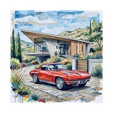 Stampa artistica Corvette