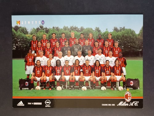 Cartolina squadra milan - squadra, a.c.