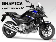 ADESIVI DECAL STICKERS PER HONDA NC700X NC 700 X RACING CARENA GRAFICA BIANCO B