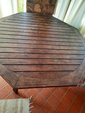 tavolo e sedie da giardino serie iroko foppapedretti