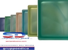 VETROMATTONE VETROMATTONI "VETRO ITALIANO" VETROCEMENTO VARI COLORI SATINATI 19x