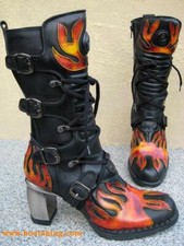 New rock boots antilles - rock, nero