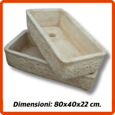 Lavandino lavello lavabo pilozzo da esterno giardino in pietra marmo incasso
