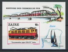 Zaire 1979 : Treni - Foglio Imperf MNH Buono Molto Fine - Valore Catalogo: 21€