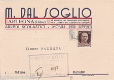 # ARTEGNA: testatina- M. DAL SOGLIO - arredi scolastici - mobili per uffici