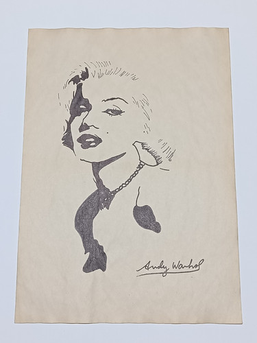 Andy warhol drawing paper - on,