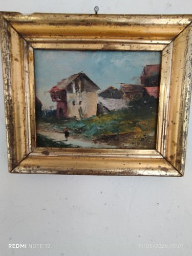 Dipinto olio tela - olio, su