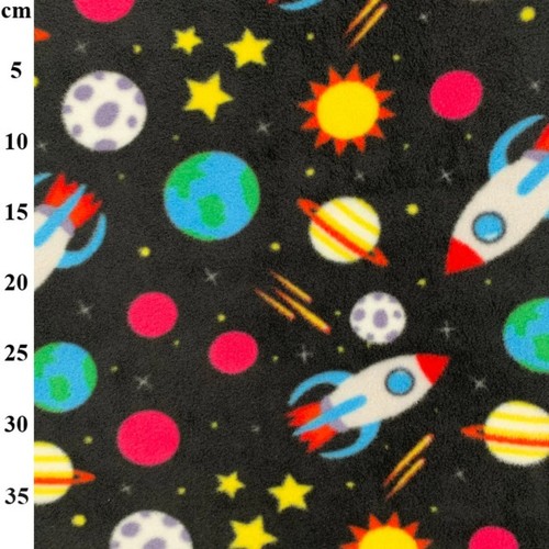 Stampa spaziale nera - -, tessuto