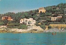 Cartolina Varazze Villa Araba dal mare pattino animata 1981 (Savona)
