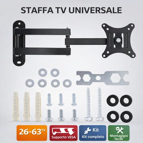 Staffa per montaggio parete - staffa,
