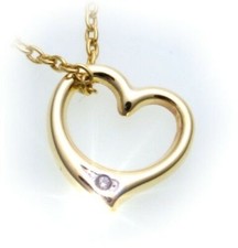 Ciondolo Cuore M Diamante