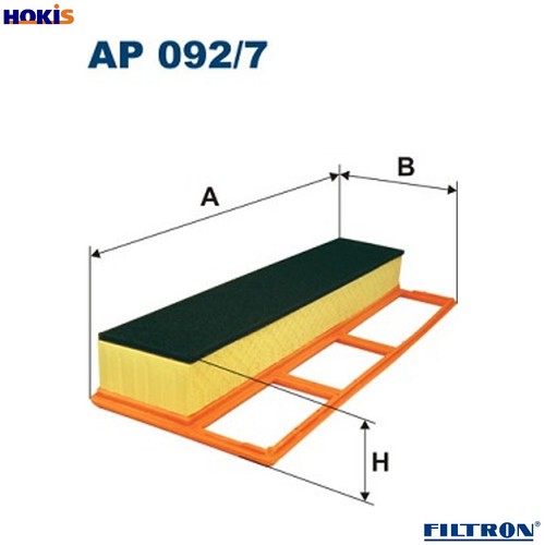 Filtro aria 092 per alfa - ap, 092/7