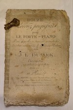 DUSSEK J. Ladislav. Douze leçons progressives pour le forte-piano. Pleyel, 1796