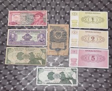 Lotto di 8 Banconote Mondiali