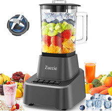 Frullatore Elettrico 1200W Blender Frullatore 1.6L Frullatore Smoothie, 3 Veloci