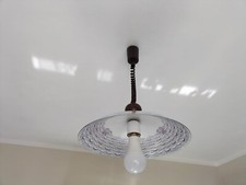 Lampadario a Sospensione Regolabile - Vetro Cattedrale