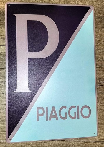 Piaggio targa metallo - targa,