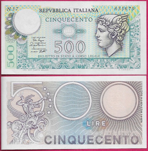 Italia 500 lire 1974 - 1974, unc