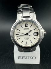 Seiko Men's Perpetual Calendar White Dial Date 37mm Quartz Watch 8F32-0300