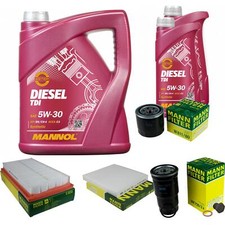 MANN Controllo Set 7L MANNOL Diesel TDI 5W-30 Per Mazda 6 Station Wagon 2.0
