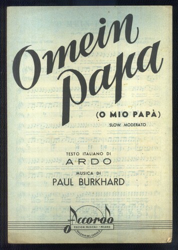 Spartito musicale o mein - spartito,
