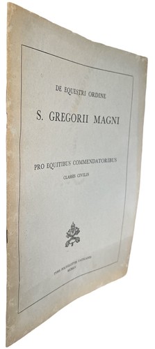 Equestri ordine gregorii - de,
