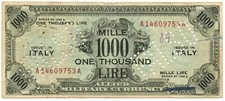 1000 LIRE 1943  R  AMLIRE