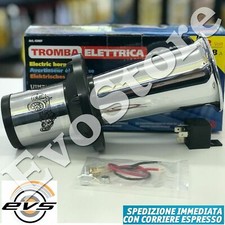 Clacson Tromba Auto Epoca Storica Sound Belle Epoque Cromata 12V 530hz 115db 