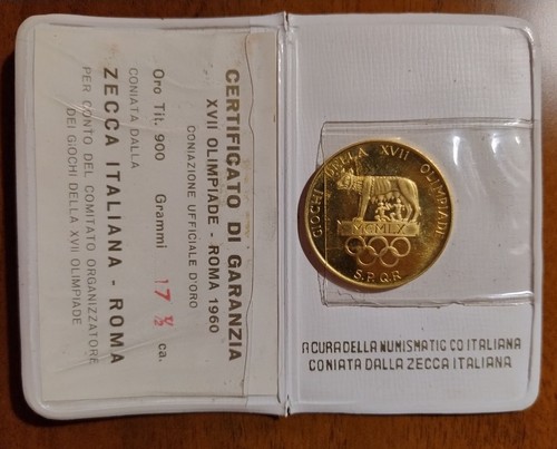 Medaglia oro commemorativa - medaglia,