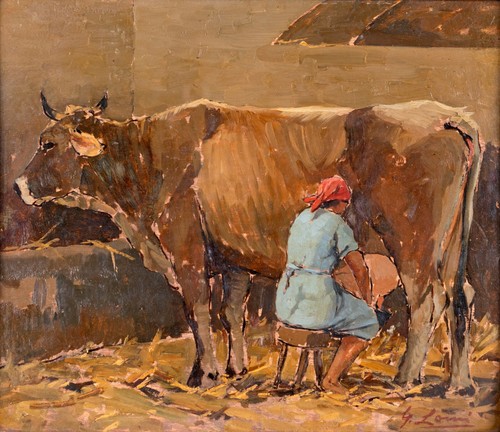 Quadro olio giovanni lomi - a,
