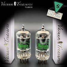 12AX7 SYLVANIA NOS Long Gray Plates O Getter Tested for Gain Tubes Made in USA