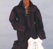 COSTUME CAMICIA PIRATA UOMO ADULTO RINASCIMENTO SPADACCINI ZORRO MOSCHETTIERI SPADACCINO