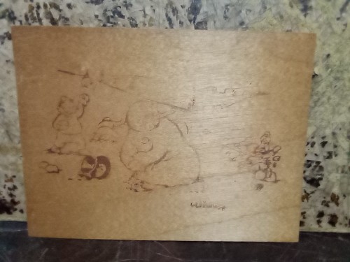 Disegno cartoncino legno - di,