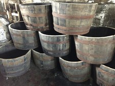Mezza botte whisky con foro di