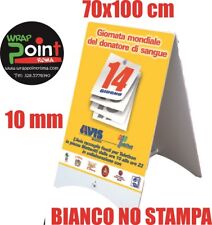Cavalletti Pubblicitari Bifacciali espositore lavagna bianco polionda 70x100 cm