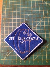 TOPPA PATCH VINTAGE ricamata  sci ski Sci Club Grazia Quadrato 