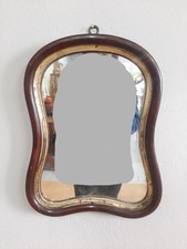 PICCOLA SPECCHIERA MOSSA  EPOCA PRIMI 900 LACCATURA E SPECCHIO ORIGINALE
