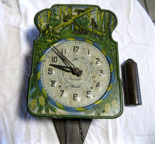 Vecchio orologio parete - vecchio, da