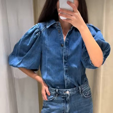 Blusa ZARA Denim manica a