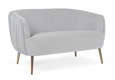 Divano in Velluto Grigio Stile