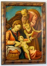 Dipinto sacra famiglia con - famiglia,