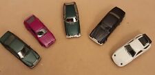 HERPA 1:87 5 Cars: Porsche,Jaguar,Volvo,VW,Mercedes, plastic model, unused-A
