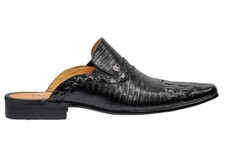 MEZZA SCARPA NERA STAMPATA IN