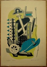 GIUSEPPE SANTOMASO litografia del 1950 ''SENZA TITOLO'' (4/1)