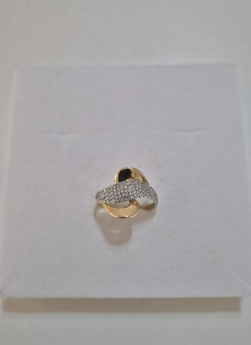 Anello fascione con - fascione, zirconi