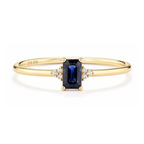 Anello promessa zaffiro oro - anello,
