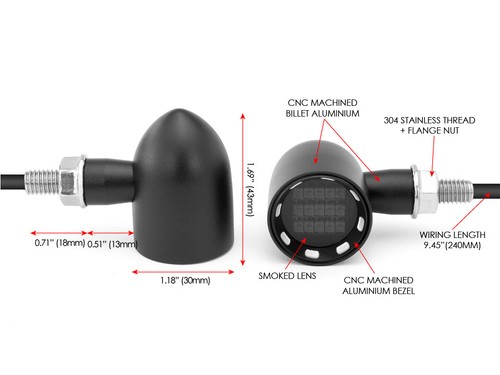 Ducati monster indicatori led - ducati,