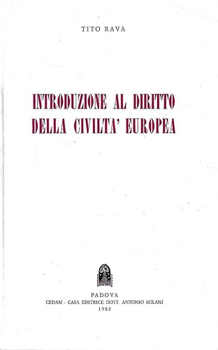 Introduzione diritto della - introduzione, al