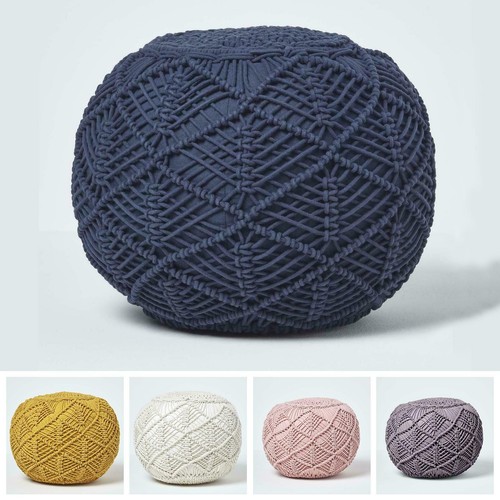 Pouf poggiapiedi tondo - , fatto