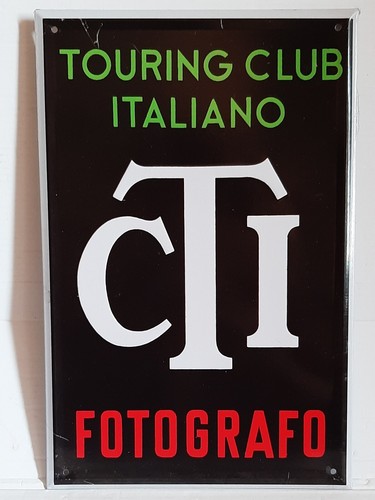Targa pubblicitaria latta - targa, in